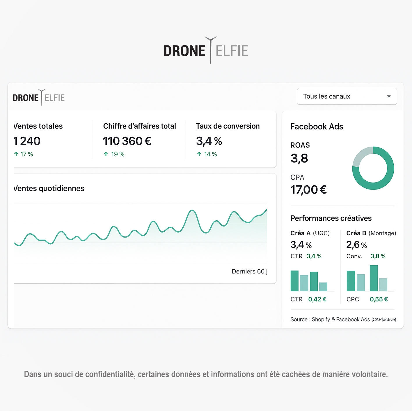 Drone Elfie - Facebook Ads Shopify